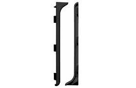 Заглушка правая Русский профиль из алюминия для алюминиевого плинтуса 100 мм, черный матовый